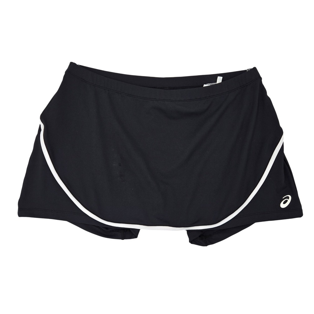 Asics NEW XL Club Skort Womens Black White Tennis Pickleball Golf Activewear